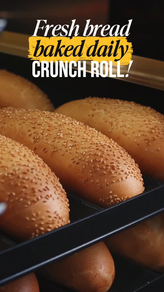 From the oven to your bánh mì - fresh bread is baked daily at Crunch Roll.